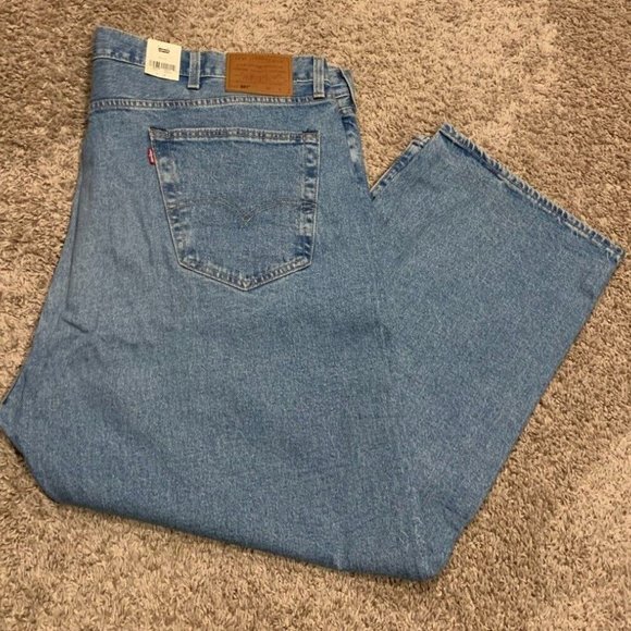 Levi's Premium 501 Jeans Blue W\ Stretch Big &Tall Men's Sizes NWT RT$98 0133 - Picture 1 of 8